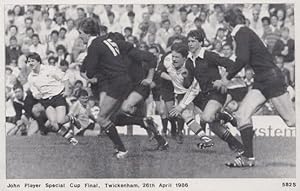 Twickenham John Player Rugby Cup Final Bath vs Wasps 1986 Postcard