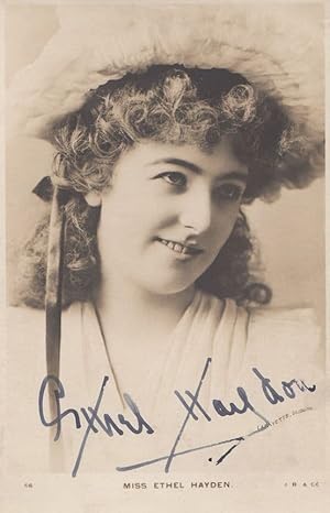 Ethel Hayden Hand Signed Appearance Character Vintage Postcard
