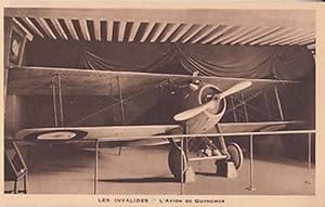 Les Invalides Military Plane De Guynemer Antique French Aviation Flight Postcard