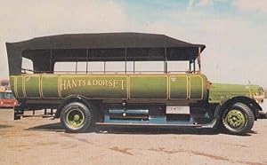 Bild des Verkufers fr Bristol LH Chassis Charabanc Hants & Dorset Long Coach Car Rare Photo Postcard zum Verkauf von Postcard Finder