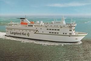 Langeland Kiel III iii Ferry Ship Postcard