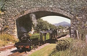 Ravenglass & Eksdale Railway Under Tunnel Train Postcard