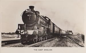 East Anglian Train Passing Manningtree Railway Station Essex Real Photo Postcard