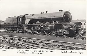 LMS 79 No 6207 at Crewe Railway Station in the 1930s Train Postcard