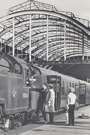 Engine 82044 Bristol Train at Bath Green Park Station in 1965 Railway Postcard