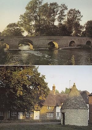 Harrold Bedfordshire River Gate Round House Ouse 2x 1970s Postcard s