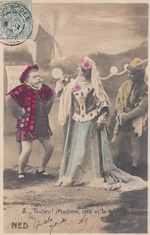 Court Dwarf Jester French Costume 1904 Antique Postcard