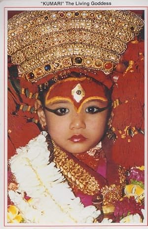 Kumari The Indian Hindu Living Goddess Postcard