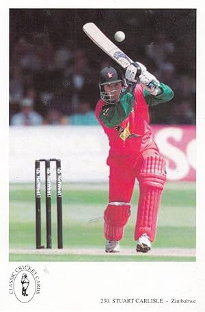 Stuart Carlisle Zimbabwe Team Cricketer Cricket Rare Postcard