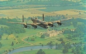 Lancaster PA474 Battle Of Britain Memorial Flight Grantham Plane Photo Postcard