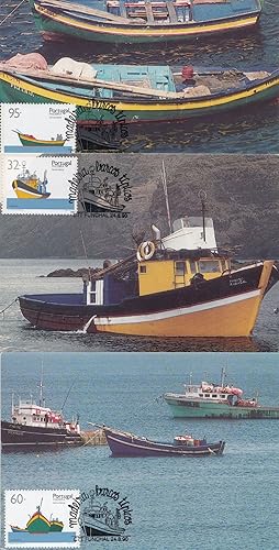 Madeira Spain 3x Fishing Boat First Day Cover Postcard s