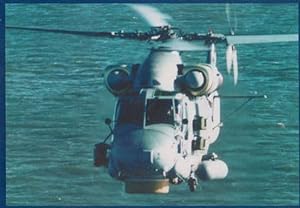 Fly A Kaman Military Seasprite Navy Ship Radar Helicopter Advertising Postcard