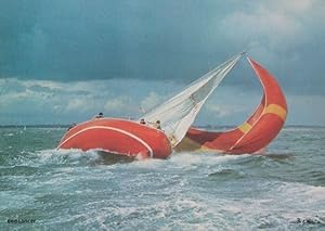 Red Lancer Southampton Sailing Solent Boat Race Sailing Racing 1970s Postcard