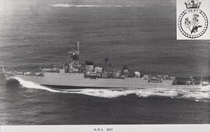 HMS Zest Navy Military War Ship Vintage Plain Back Postcard Old Photo