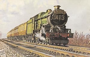 GWR King Class 4-6-0 Capitals United Express Train at Westerleigh Postcard