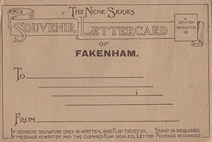 Seller image for Fakenham Norfolk Lloyds Bank Grocers Butchers Antique Lettercard Postcard for sale by Postcard Finder