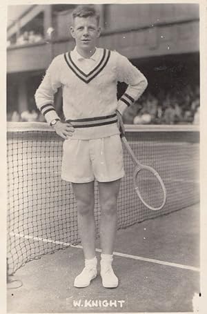 Billy Knight Tennis Player Antique Plain Back Postcard Photo