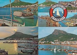Estartit Costa Brava 4x Fishing Lifeboat Nautical Panoramic Spanish Postcard s