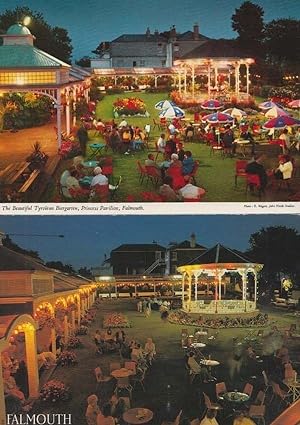 Falmouth Princess Pavillion Biergarten Beer Garden Illuminations Postcard s
