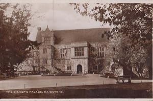 Bishops Palace Maidstone Kent Antique Real Photo Postcard
