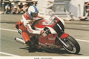 Nick Jefferies TT Races Motorbike Superbike Isle Of Man Limited Edition Postcard