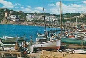 Llafranc Fishing Boat Spain Boats Spanish Postcard