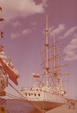 The Cutty Sark Tall Ships Race 1989 Dar Mlodziezy Postmark Polish Ship Postcard