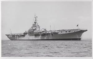 HMS Magnificent Navy Military War Ship Vintage Plain Back Postcard Old Photo