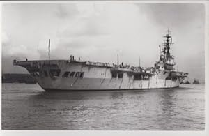 HMS Triumph Navy Military War Ship Vintage Plain Back Postcard Old Photo