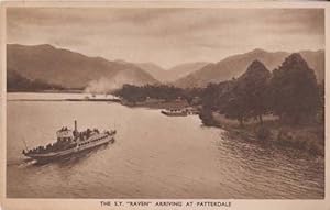 SY Raven Arriving At Patterdale Boat Ship Stunning Old Postcard