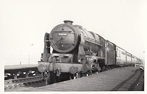 46134 Train At Newton Le Willows Station in 1960 Vintage Railway Photo