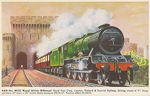 LMS Royal Scot Class Ulsterman 4-6-0 46122 Scottish Train Postcard