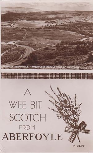 Wee Bottle Of Scotch from Aberfoyle Bottle Real Photo Postcard