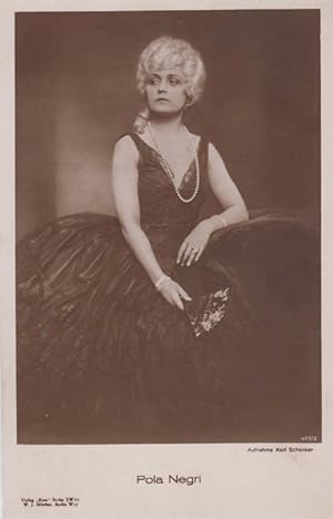 Pola Negri Antique Actress Photo Postcard