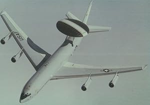 E-3A Awacs Sentry Plane Aircraft Rare Postcard