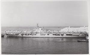 HMS Vengeance Navy Military War Ship Vintage Plain Back Postcard Old Photo