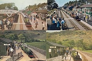 Ravenglass & Eksdale Railway Dalegarth Booking Office Cafe 4x Postcard s