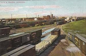 Bild des Verkufers fr Winnipeg Canada Train Tracks Railway Station Postcard zum Verkauf von Postcard Finder