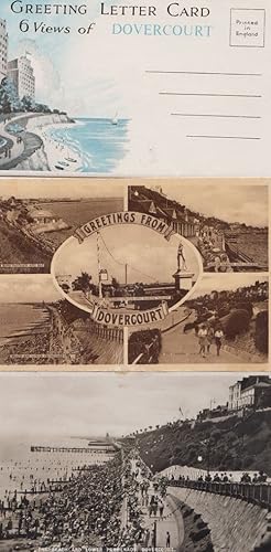 Seller image for Dovercourt Essex Queen Victoria Statue + Lettercard 3x Antique Postcard s for sale by Postcard Finder