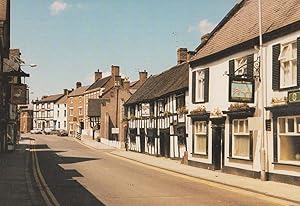 The Old Wellington Inn Manchester Pub Tuborg Beer Umbrella Advertising Postcard