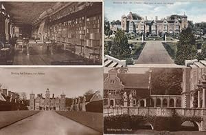 Blickling Hall Library Entrance Church Moat Cromer 4x Antique Postcard s