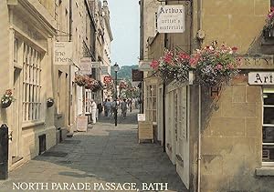 Bath Avon Linens Painters Shop Artists North Parade Postcard