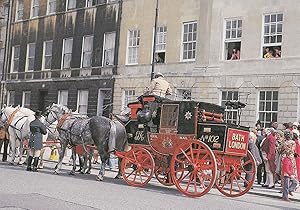 Bath Royal Mail Coach On Opening Day Of Museum 1979 Postcard