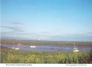River Brue Burnham On Sea Somerset Wiltshire Border Rare Photo Postcard