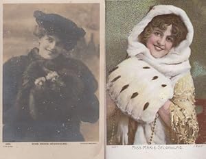 Miss Marie Studholme Sparkle 2x Postcard