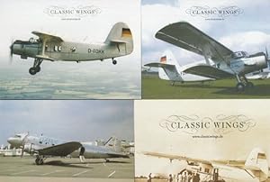 Berlner Spezial Flug Antonov AN2 Colt German Plane Classic Wings 4x Postcard