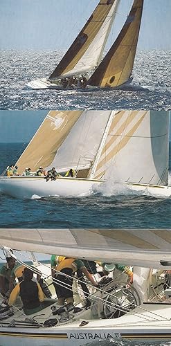 Australia Speedboat Wind Boats Team Crews 3x Postcard s