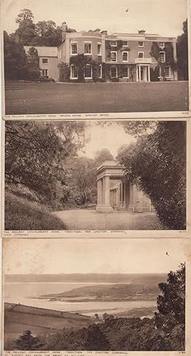 Seller image for Cornwall Railway Convalescent Home Entrance Gardens Hilly View 3x Old Postcard s for sale by Postcard Finder