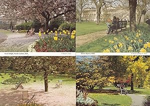 Deck Chairs In Bath 4x Relaxation Avon Postcards