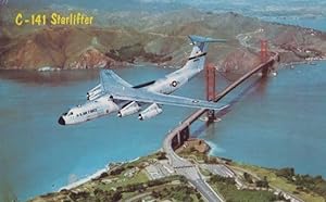 C-141 Starlifter at Travis Air Force Base American Military Plane Postcard